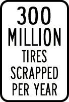 300 Million Tires Scrapped per year