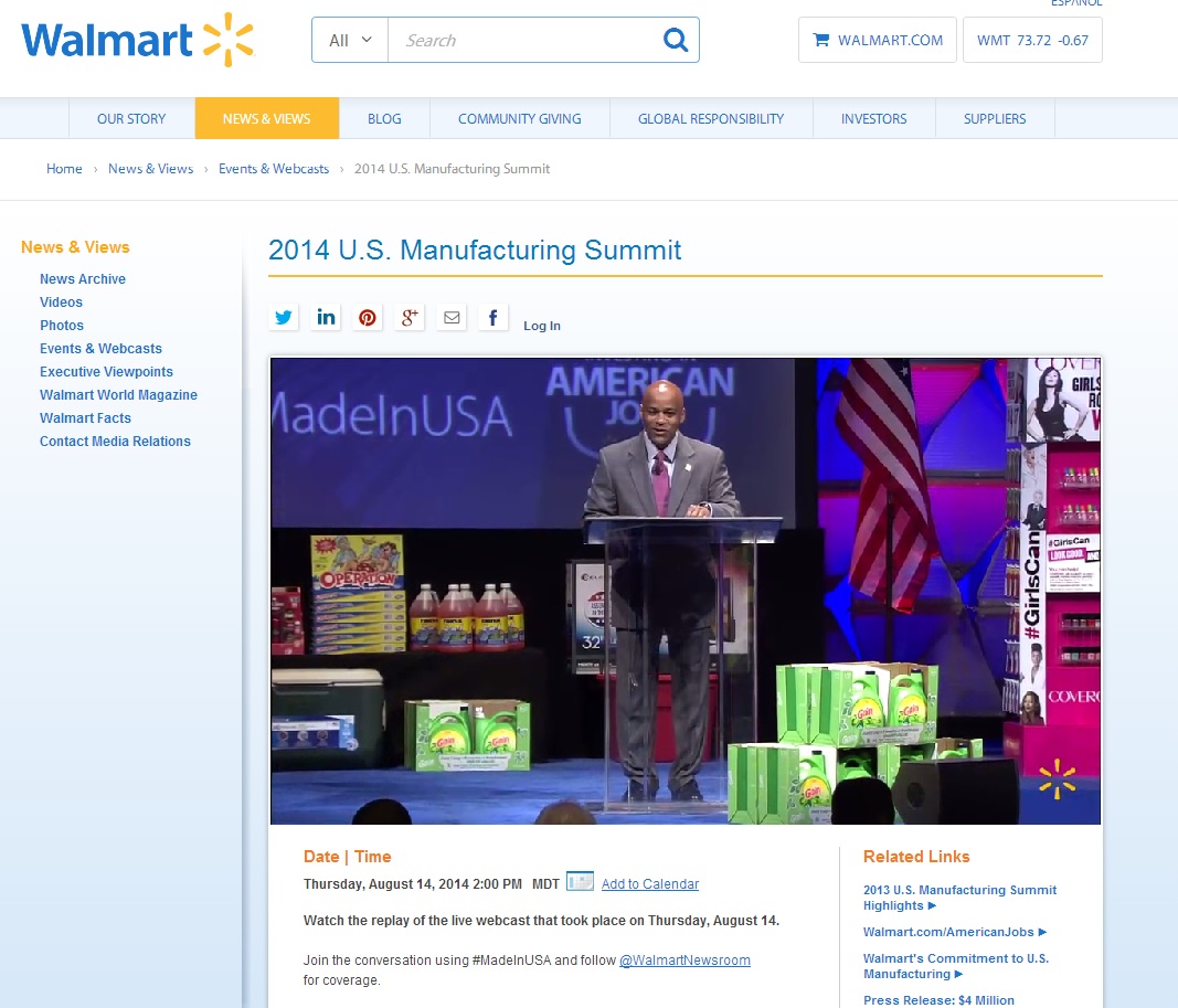 2014 Walmart MFG Summit